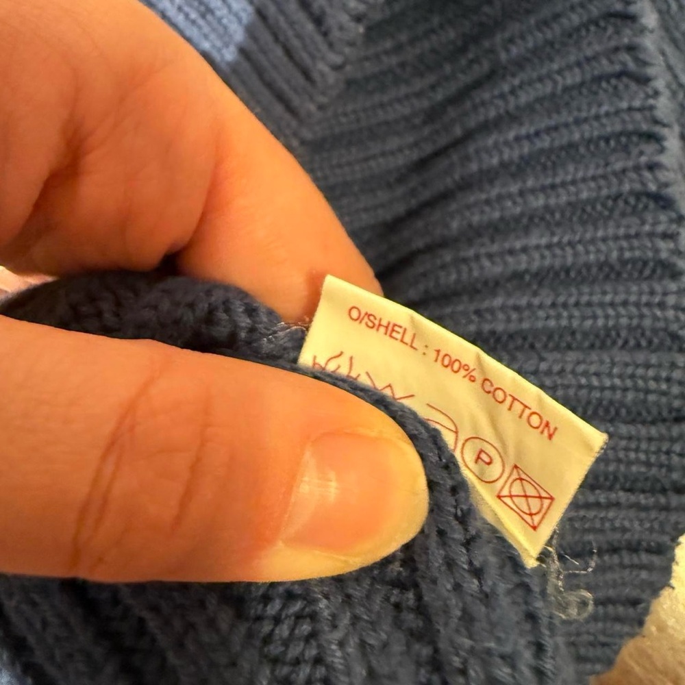 Women’s Ribbed Crewneck Sweater - Light Blue - Picture 4 of 6